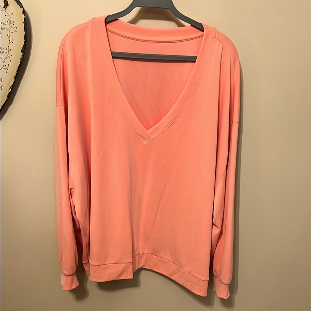 Athleta Sweatshirt, Peachy Orange, very pretty!!